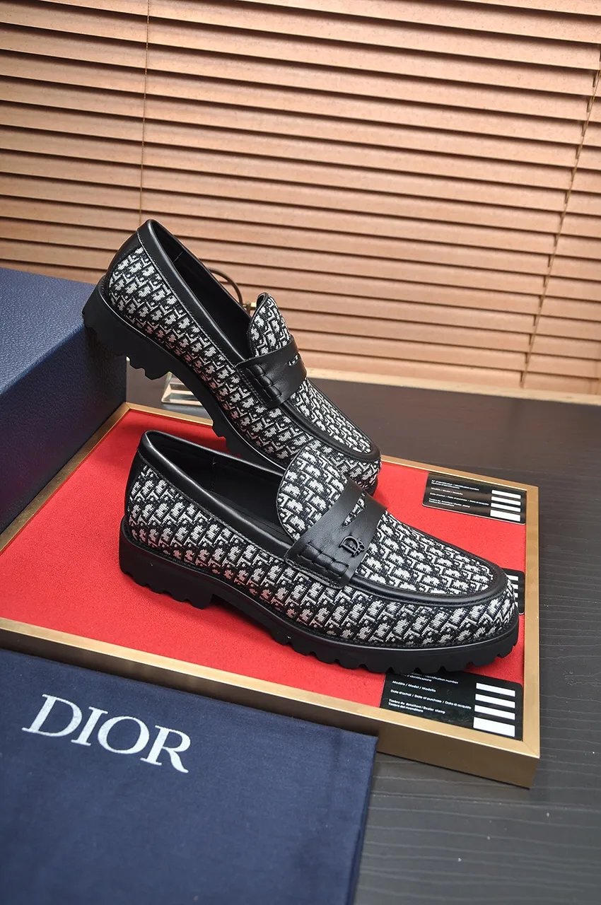 Men's shoes 💰600💶[Dior] (water-dyed cowhide lining) Dior original 1:1 high-quality factory, imported original materials, imported raw cowhide, water-dyed cowhide lining, original TPU outsole, code number: 38-44 (45 customized)